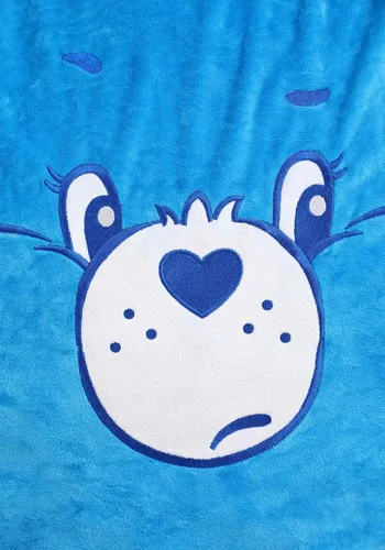 Miniatura 4 de Fun Costumes Care Bears Grumpy Bear - Puf de felpa con diseño de oso gruñón, silla de puf azul acolchada súper suave, decoración otomana estándar