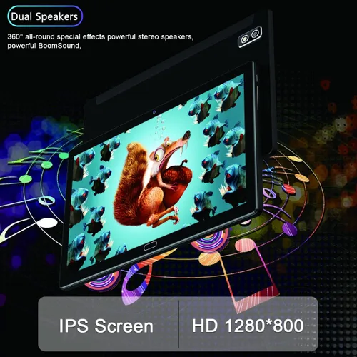 Miniatura 3 de Tableta Android 13 de 10 pulgadas, tableta 2 en 1 con 4+64/512 GB de almacenamiento Octa-Core, compatible con tarjeta SIM dual 4G con teclado
