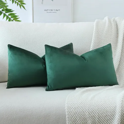 Miniatura 52 de OTOSTAR Fundas de almohada decorativas de terciopelo suave, funda de cojín cuadrada sólida, fundas de almohada para decoración del hogar, fundas