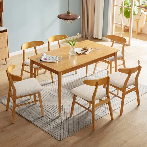 Miniatura 2 de Fuloon Fundas Elásticas para Cojines de Asiento 6 Piezas, Fundas Lavables para Asientos de Sillas, Fundas de Sillas para Comedor, Hotel, Ceremonia