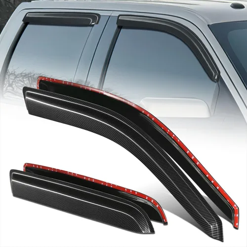 Miniatura 15 de DNA Motoring WVS-T2-0156 - Juego de 4 protectores de lluvia para ventana 04-08 Pacifica CS V6, tinte de humo, deflector de sol, viento y lluvia