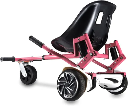 Accesorio de asiento para aeropatineta con amortiguadores duales y rueda todoterreno de 6 pulgadas, accesorio de Go Kart de capacidad de 265 libras,