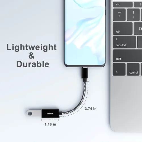 Miniatura 5 de BENFEI Adaptador USB C a USB 3.0, paquete de 2 adaptadores USB C a A macho a hembra compatibles con MacBook 2022 2021 2020, Samsung Galaxy Note 20