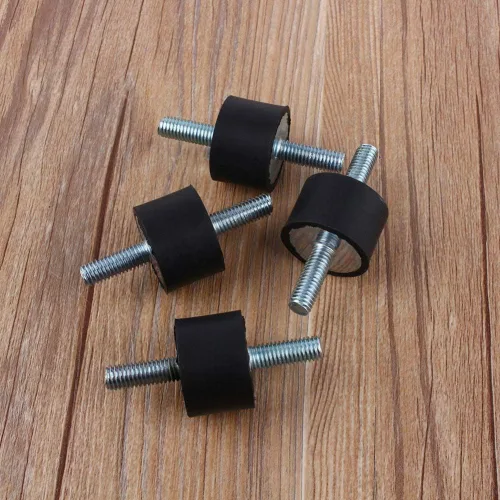 Miniatura 5 de Soportes de goma M4 amortiguadores antivibración Silentblock bobinas para coche y barco, paquete de 4 (M4 0.394 x 0.394 in)