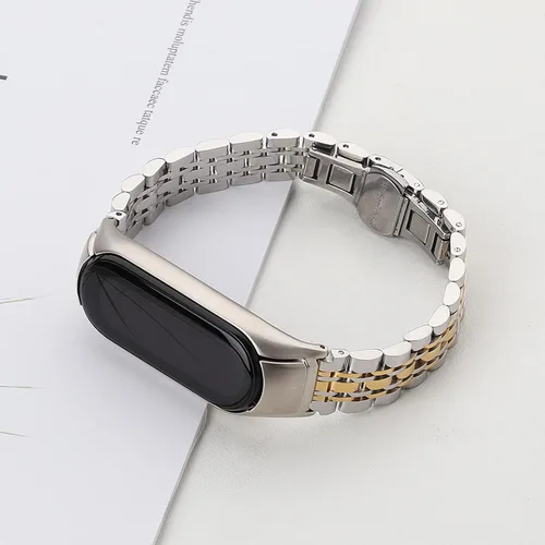Miniatura 4 de Mi Band 6 bandas de repuesto, correa de metal para reloj, correa de acero inoxidable, pulsera de negocios, pulsera de repuesto para mujeres y A04
