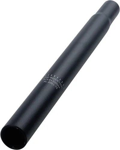 Longitud del tubo del asiento de bicicleta, reemplazo de tija de sillín de bicicleta para bicicletas de carretera y montaña, engranaje fijo, negro
