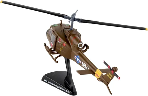 Miniatura 5 de Daron Worldwide Trading Sello postal UH-1 Huey MEDEVAC Vehículo del Ejército de EE. UU. (Escala 1/87)