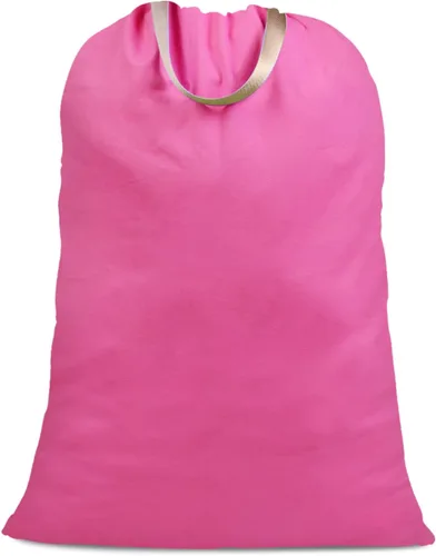 Miniatura 17 de Bolsa de lona de algodón con asas y correas de cordón, bolsas de lavandería extra grandes resistentes para lavandería y hogar, bolsa de ropa sucia