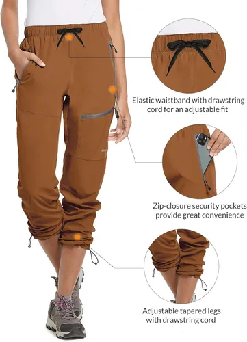 Miniatura 3 de Baleaf - Pantalones cargo de senderismo para mujer, de secado rápido, ligeros, resistentes al agua, con cintura elástica, para todas las estaciones