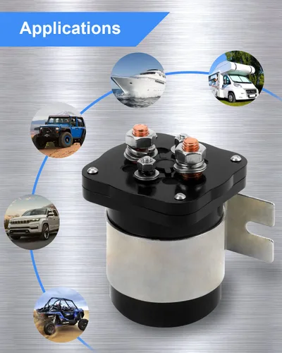 Miniatura 8 de Aislador de batería de 500 amperios para relé de audio móvil, kit de relé aislante de batería continua 12v 500A