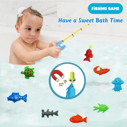 Miniatura 7 de Bombas de baño para niños con juegos de pesca sorpresa en el interior para niñas y niños, juego de regalo de 20 bombas de baño para niños, bomba