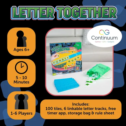 Miniatura 6 de Juego de cartas juntas, juega juntos para vincular las letras, juegos familiares para niños y adultos, juego cooperativo de ortografía para edades