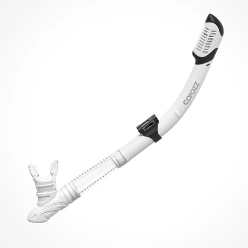 COPOZZ Snorkel seco, esnórquel de buceo para esnórquel, equipo de esnórquel con válvula seca superior y boquilla de silicona de grado alimenticio