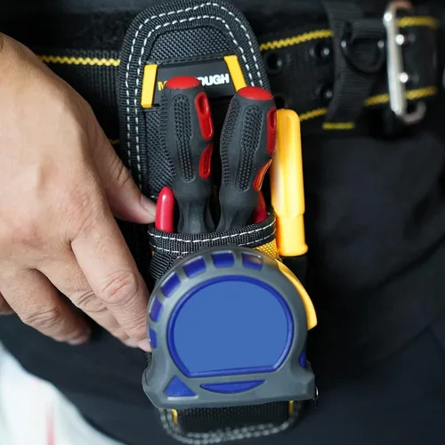 Miniatura 6 de Portaherramientas pequeño, organizador de trabajo mínimo, bolsa portaherramientas y portacuchillos con clip de presión