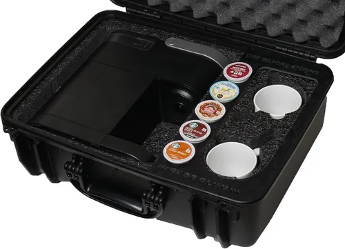 Miniatura 2 de Case Club Funda impermeable precortada compatible con cafetera Keurig K-Mini, capacidad para 2 tazas y almacena 5 cápsulas