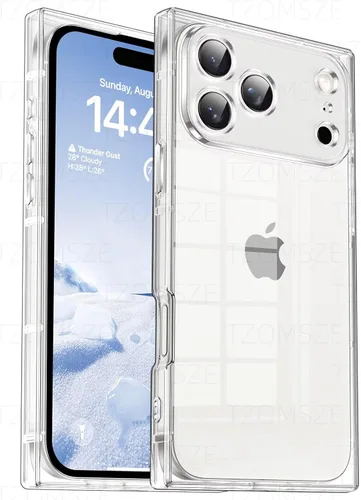 Miniatura 16 de Funda Tzomsze Compatible con iPhone Air Clear Funda, Protección de Cámara, Esquinas Reforzadas TPU Delgada Resistente a Golpes Funda Protectora