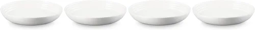 Miniatura 3 de Le Creuset Juego de 4 cuencos para pasta, 9.75 pulgadas cada uno, color blanco