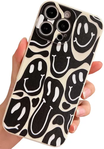 Miniatura 35 de Bonita funda para teléfono compatible con iPhone 13 Pro Max, fundas de silicona líquida, diseño femenino de caricaturas, goma de gel suave de negro