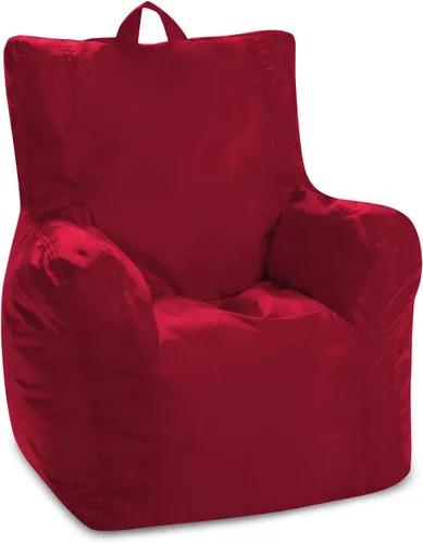 Miniatura 199 de Posh Beanbags - Sillón puff grande, 38 pulgadas, color azul rey sólido Nylon suave - Azul real