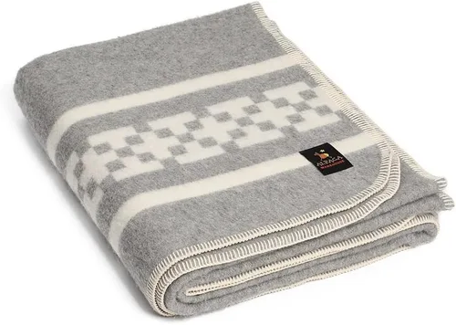 Miniatura 19 de Manta gruesa de lana de alpaca para acampar al aire libre o uso en interiores, diseño étnico, suave lana peruana de alpaca disponible en tamaño Gris