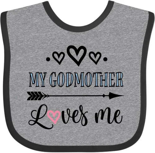 Miniatura 8 de inktastic Babero para bebé My Godmother Loves Me Godchild