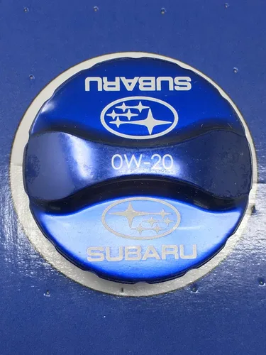 Miniatura 2 de Subaru Tapa de llenado de aceite de motor de aluminio genuino Forester Brz Ascent Impreza Legacy Outback Crosstrek SOA3881280 SOA3881310 Azul 0W-20