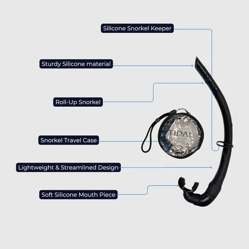 Miniatura 3 de Pro Shot Tidal - Snorkel enrollable para apnea, buceo y esnórquel