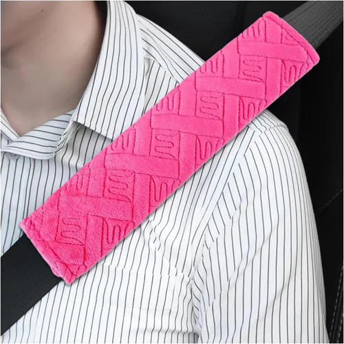 Miniatura 10 de Dickno - Juego de 2 almohadillas para cinturón de seguridad de auto, suaves y cómodas, fundas para correa de hombro para cinturón de seguridad, Negro