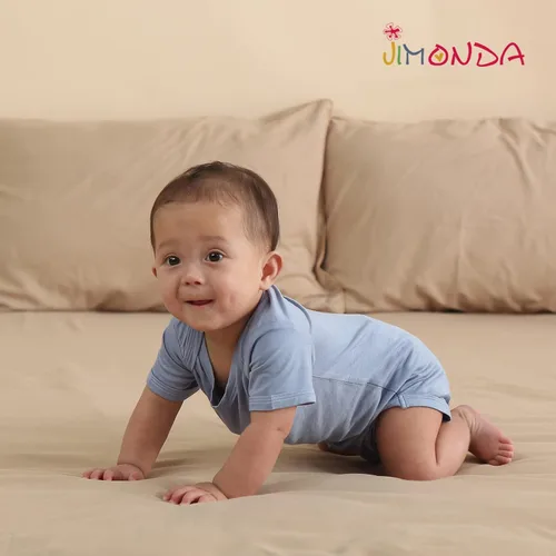 Miniatura 64 de Jimonda Body de rayón de bambú de manga corta para bebés, niños y niñas, trajes suaves para recién nacidos