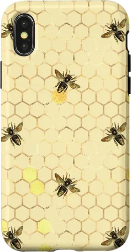 Miniatura 5 de Funda con estampado floral de abeja para iPhone 16 color amarillo miel