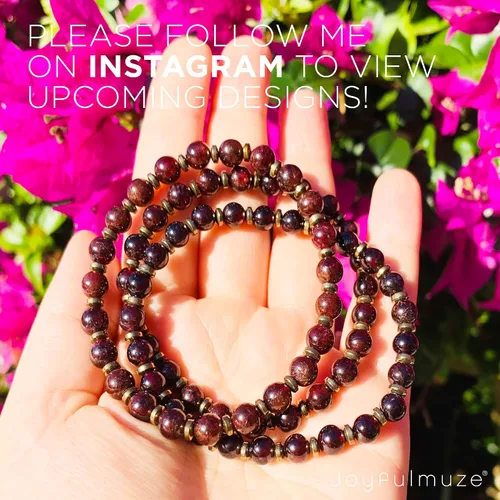 Miniatura 52 de Pulseras elásticas, piedras preciosas naturales, amatista, citrino, cuarzo rosa, cuarzo de cristal transparente, ojos de peridoto y teger, regalo