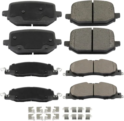 Miniatura 28 de Pastillas de freno, ECCPP D465 D537 8 piezas de kits de freno de cerámica aptos para 1997 1998 1999 para Acura CL, 1991-1997 para Honda para Accord