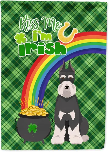 Miniatura 135 de Caroline's Treasures WDK4731GF - Bandera decorativa para jardín del día de San Patricio, color negro y tostado, Airedale Terrier, para jardín