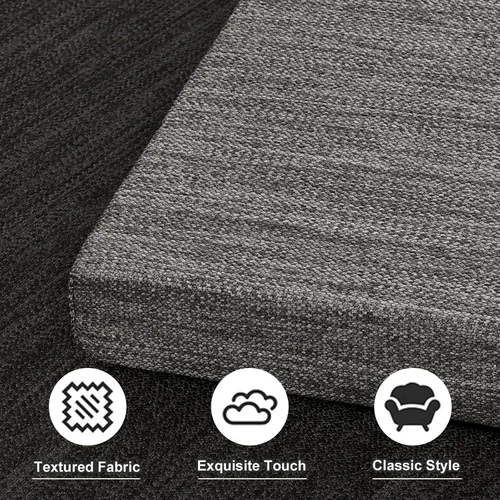 Miniatura 15 de baibu Cojines rectangulares de espuma viscoelástica, de doble capa, antideslizantes para sillas de comedor, cojines para taburete de banco de cocina