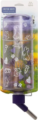 Miniatura 16 de Lixit Botellas de agua resistentes a la intemperie para conejos, hurones, hámsters de cobaya y otros animales pequeños. (16 onzas)