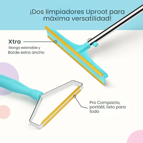 Miniatura 8 de Paquete Removedor de Pelo de Mascotas Uproot Cleaner Pro - Incluye Rascador de Alfombras Xtra para Herramienta de Eliminación de Pelo de Mascotas