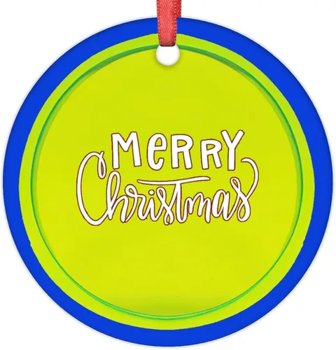 Miniatura 14 de Adornos de pelota de tenis para árboles de Navidad, adornos deportivos de Navidad personalizados 2022, adornos colgantes conmemorativos de Navidad