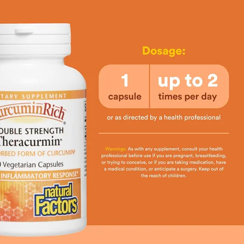 Miniatura 3 de Suplemento Curcumina Natural Factors CurcuminRich Theracurmin de doble fuerza 0.0021 oz, 4544, 1, 1
