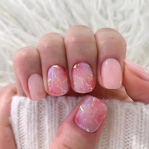 Miniatura 8 de Uñas postizas cortas a presión, uñas acrílicas cuadradas, coloridas de cobertura completa, uñas adhesivas brillantes en líneas, uñas reutilizables