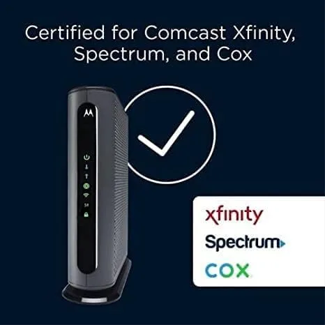 Miniatura 2 de MOTOROLA MG7550 16x4 Cable módem Plus AC1900 Router Gigabit Wi-Fi de doble banda con potenciador de potencia, 686 Mbps DOCSIS 3.0 - Certificado por
