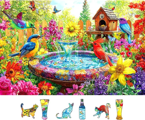 Miniatura 21 de Rompecabezas de 500 piezas para adultos - Rompecabezas de arte de animales de perro de piedra de playa para adultos, desafiante diversión familiar