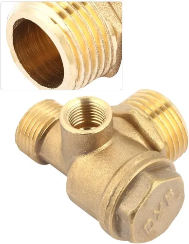 Miniatura 3 de Walfront Válvula de retención de latón para compresor de aire, herramienta de conector de tubo de válvula de retención del compresor de aire