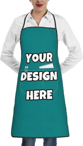 Miniatura 11 de Delantal personalizado con logotipo de imagen, nombre de texto, delantales de cocina personalizados para chef para hombres y mujeres
