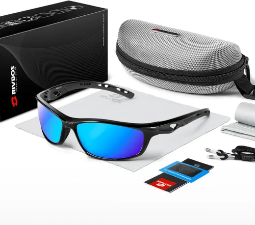 Miniatura 5 de RIVBOS RB833 - Lentes de sol polarizados, unisex, con protección contra rayos ultravioleta, para deportes, pesca, conducción y ciclismo 833-negro