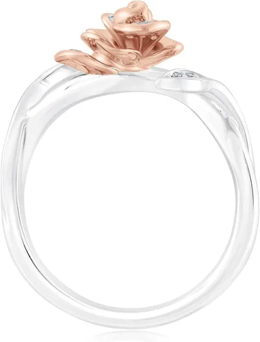 Miniatura 4 de Disney Enchanted Belle's Rose Diamond Fashion Ring 120ctw - Talla 7.5, Plata Esterlina, no conocido