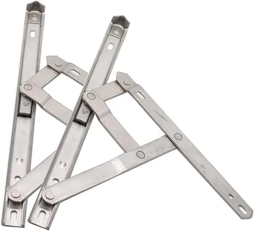 Bisagras de ventana abatibles de acero inoxidable de 10 pulgadas, bisagras de fricción - 2 piezas