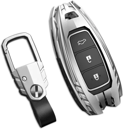 Miniatura 24 de Funda para llavero Nissan con llavero, elegante y duradera funda de protección de aleación de zinc compatible con Altima Maxima Rogue Armada