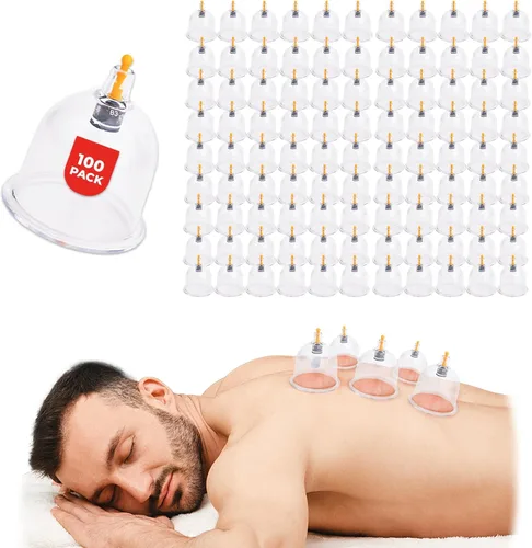 Miniatura 10 de [Paquete de 100 ventosas a granel para terapia de masaje – B1 B2 B3 B4 B5 B6 B7 U4 U5 – B1 (2.95 pulgadas) – Juego de terapia profesional al por