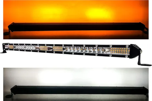 Miniatura 5 de Mini barra de luz LED Osram de alta salida ultra delgada de la serie M (20 pulgadas, ámbar y blanco LED)