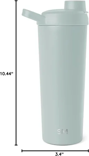 Miniatura 8 de Simple Modern - Botella mezcladora de acero inoxidable con bola, botella metálica aislada, para mezclas de proteínas, batidos y preentrenamiento